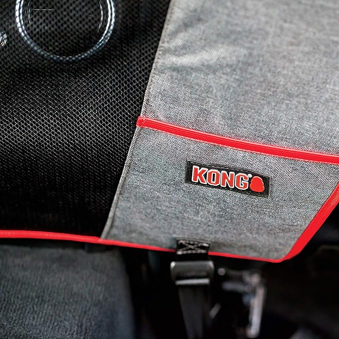 KONG Dog Car Barrier - Protective Mesh Net Car Seat Divider for Pets with Adjustable Straps
