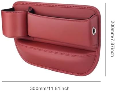 Car Seat Gap Filler Organizer for Kia EV9 2023-2025, Multifunctional Leather Seat Gap Storage Box for Phone,Keys,Sunglasses