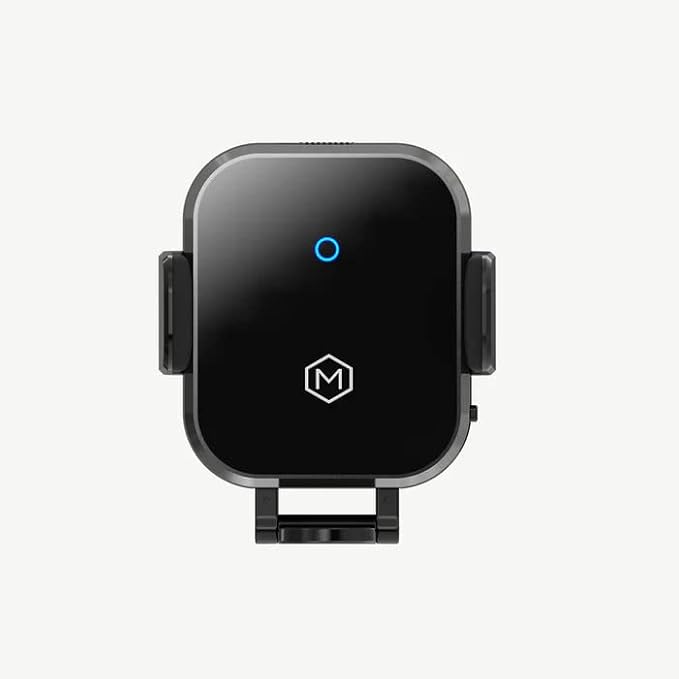 Fast Wireless Car Charger Mount 2.0 Mini Grip Cradle for iPhone 13 Onwards, Samsung Galaxy Z Flip/Fold & Qi-Enabled Devices, 15W Charging, Auto-Clamping, Dash Vent Mount - 20W PD Included