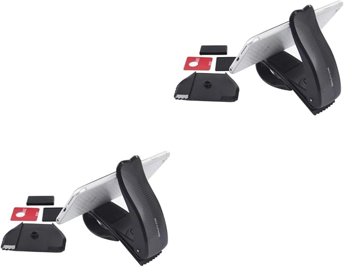 Hemobllo 2pcs Rotating Car Holder Bracket for -Skid Design Easy Installation Fit for Dashboard