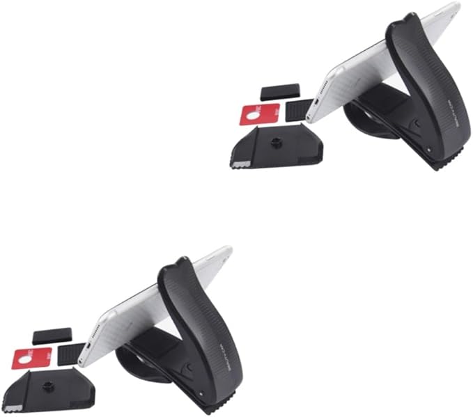 Hemobllo 2pcs Rotating Car Holder Bracket for -Skid Design Easy Installation Fit for Dashboard
