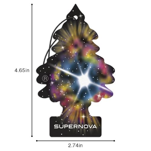 LITTLE TREES Car Air Freshener | Hanging Tree Provides Long Lasting Scent for Auto and Home | 24 Air Fresheners |Supernova