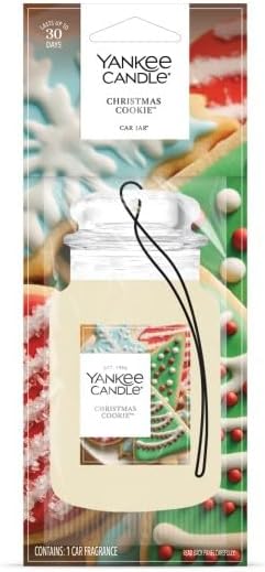 Yankee Candle Paper Car Jar, Christmas Cookie (Pack of 6)