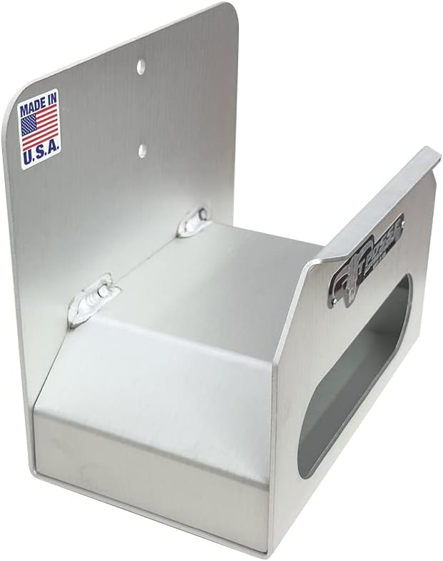 Pit Posse PP3188 Air Hose Hanger Storage Organizer - Made in USA - Enclosed Trailer Shop Garage Automotive Accessories - Aluminum Cord Cable Hose Holder - Rust Resistant (Silver)
