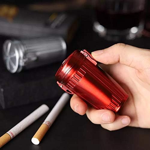 Miniature Metal Trash/Garbage Can with cap Ashtray Cigarette saver (QTY: 1)