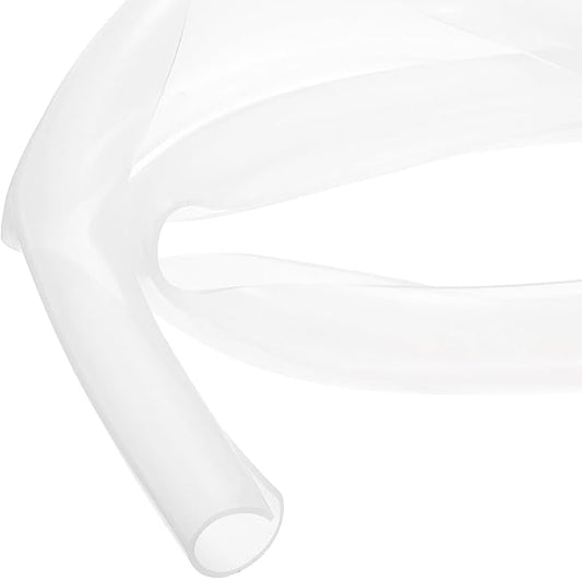 MECCANIXITY 1 m Split Silicone Cable Sleeve Tubing, ID 25mm Clear Split Silicone Tube Cord Organizer Wire Shielding Sheathing Wrap for USB Charge Power Cord Audio Video Cable