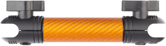 Bulletpoint Mounting Solutions Dash Mount 5.9" Arm Compatible with iPhone and Android Smartphones - Fits 20mm Attachment Ball (Matte Orange Carbon Fiber)
