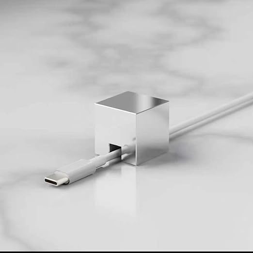 Silvery Stainless Steel Cable Clips, Cord Organizer Cable Management, USB Cable Holder Wire,Wire Organizer for Desk, Wall, Car, Nightstand and Office Cable Management. (Silvery)