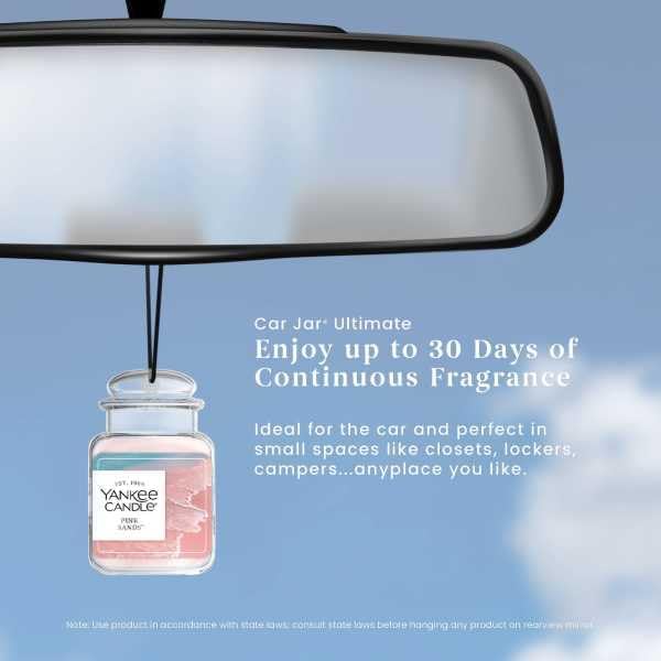 Yankee Candle Car Jar, Pink Sand (Pack of 4)