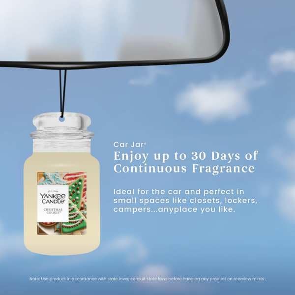 Yankee Candle Paper Car Jar, Christmas Cookie (Pack of 6)