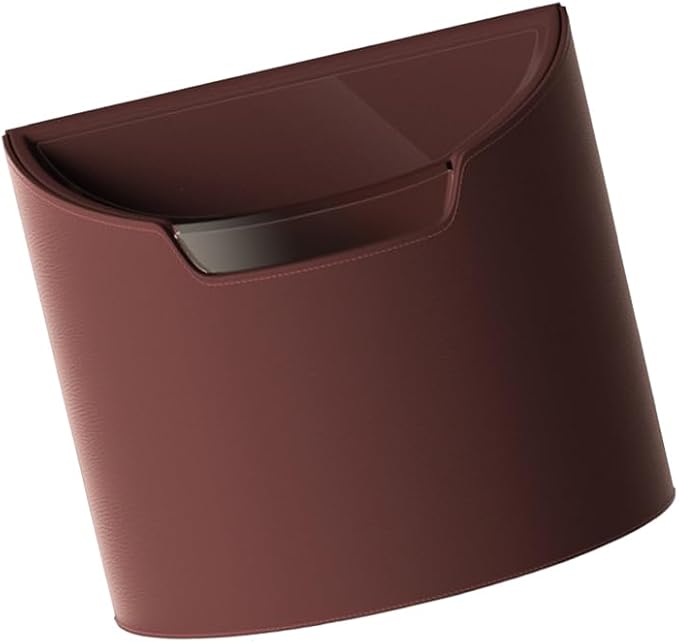 Car Trash Can, Multipurpose Leakproof Hanging Vehicle Garbage Can with Removable Liner, Waterproof Automotive Interior Dustbin Garbage Container, Universal for SUV Van Truck (Wine Red)