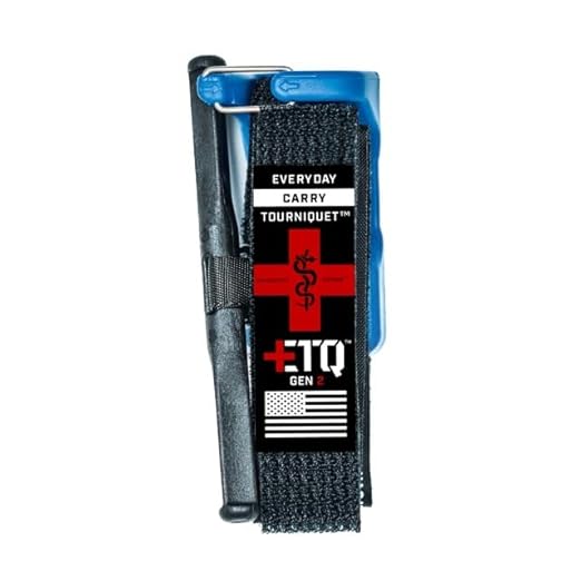 Snakestaff Systems Tourniquet - ETQ Gen 2 Made in The USA | EDC Gear for Trauma Kits, Tourniquet Kits, and Medical Emergency Bags | Blue Trainer (1 Inch)