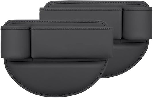 Car Seat Gap Filler Organizer for Honda HR-V HR V HRV III II I 5-door/3-door RU GH 3th 2th 1th 1999-2006 2016-2025, with Cup Holder Adjustable Car Seat Storage Box Leather Material