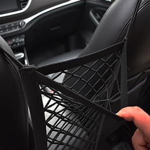 JITUIHOM Dog Car Net Barrier for 2007-2013 Chevy Silverado, Dog Car Net Barrier Pet Barrier with Flexible Bungee Cords Easy to Clean Easy Install for Dog & Child