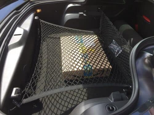 EACCESSORIES EA(Qty.3)Trunk Organizer Cargo Net for CHEVROLET C7 CORVETTE 2014-2019 – Floor + Envelope Style Cargo Nets for Coupe - Premium Mesh Car Trunk Organizer - Compatible with CHEVY C7 CORVETTE