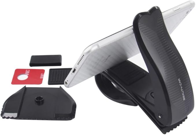 Hemobllo 2pcs Rotating Car Holder Bracket for -Skid Design Easy Installation Fit for Dashboard