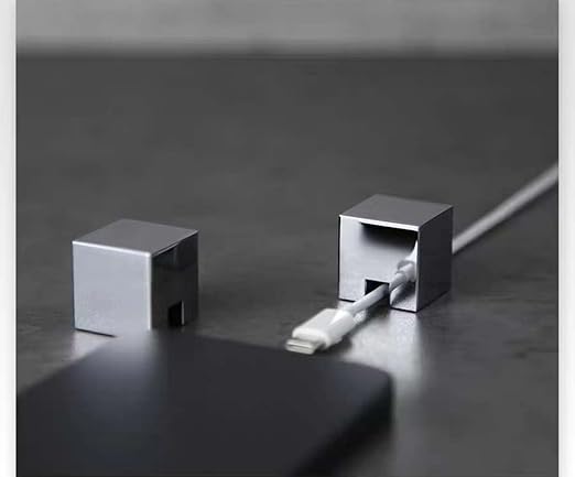 Silvery Stainless Steel Cable Clips, Cord Organizer Cable Management, USB Cable Holder Wire,Wire Organizer for Desk, Wall, Car, Nightstand and Office Cable Management. (Silvery)