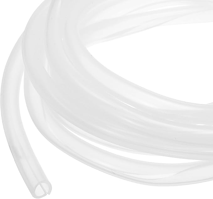 MECCANIXITY 3 m Split Silicone Cable Sleeve Tubing, ID 8mm Clear Split Silicone Tube Cord Organizer Wire Shielding Sheathing Wrap for USB Charge Power Cord Audio Video Cable