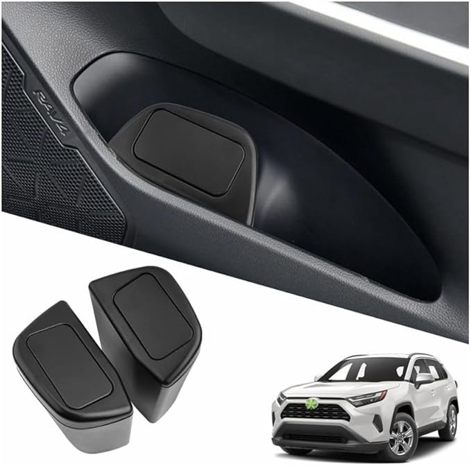 2019-2025 RAV4 Trash Can for Toyota RAV4 XA50 Accessories Portable Mini Car Trash Bin with Lid for Storage Organizer Car Door Garbage Can Compatible with 2019-2022 2023 2024 2025 Toyota RAV4