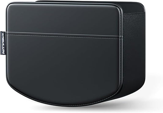 LEIWOOR Car Door Organizer & Cup Holder, Multifunctional Car Storage Box, Trash Can, Large Capacity Storage Bag, Foldable Side Storage Pouch, Interior Accessory for Sedan SUV Truck (Sleek Minimalist)