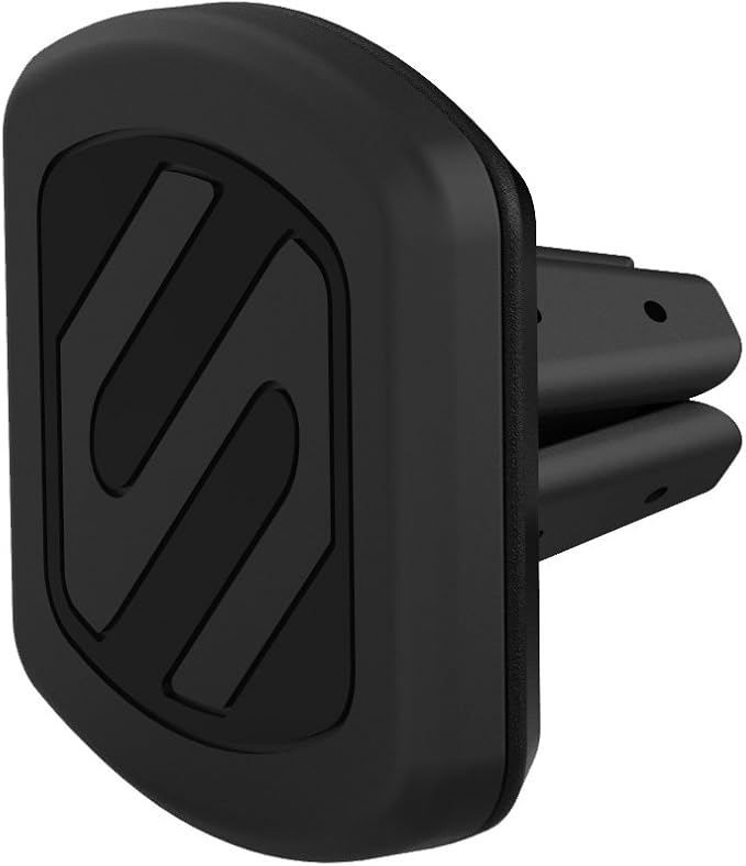 Scosche MAGVM2B MagicMount Magnetic Cell Phone Stand, Hands-Free Cellphone Holder for Car Vent Phone Mount Compatible with iPhone, Samsung and all Mobile Android Phones, Not Compatible with MagSafe