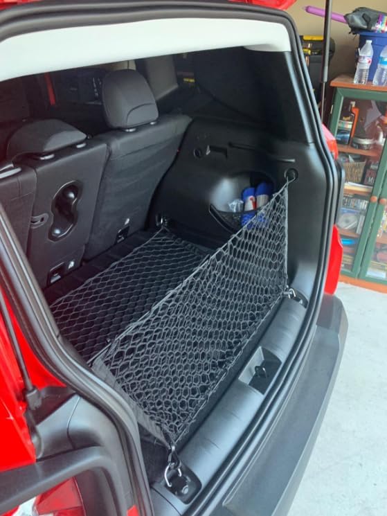 Envelope + Floor Style Trunk Organizer Cargo Nets for Jeep Patriot 2007-2017 – for SUV - Premium Mesh Elastic Car Trunk Organizer Vehicle Carrier Storage –Compatible with Jeep Patriot