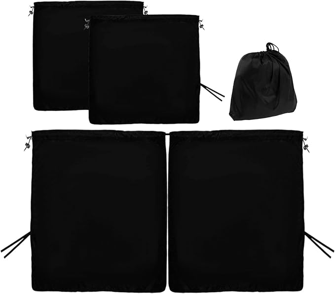 Car Privacy Curtains, Universal Car Window Shades Light Blocking Sunshades, Auto Blackout Curtains Baby Shades Wide Sedan SUV Sunshade Screen Covers for Travel Camping Nap Sleeping (3 pcs)