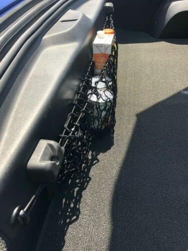 EACCESSORIES EA(Qty.3)Trunk Organizer Cargo Net for CHEVROLET C7 CORVETTE 2014-2019 – Floor + Envelope Style Cargo Nets for Coupe - Premium Mesh Car Trunk Organizer - Compatible with CHEVY C7 CORVETTE