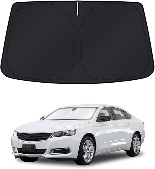 KUST Windshield Sun Shade for Chevy Impala 2014-2018 2019 2020 Window Accessories Shade Sun Visor Cover Foldable Block UV Rays