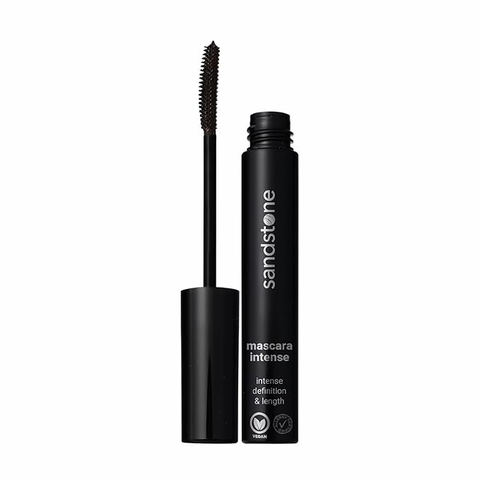 Hypoallergenic Mascara Sensitive Eyes - Smudge-Proof, Sweatproof, Lengthening Mascara with amazing separation of the lashes - Vegan, Non Toxic Mascara Black (Brown, 9 ml)