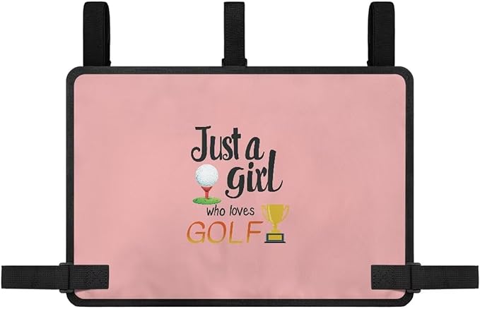 Golf Cart Storage Bag Non-Slip Golf Cart Rear Seat Organizer with 4 Pocket for Ezgo Yamaha Club Car and Other 2-Seat Golfs Carts
