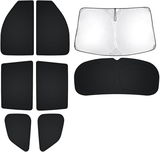 T TGBROS Windshield Sun Shade for Honda Pilot 2016-2025 Car Window Shades Thicken UV Block and Blackout Privacy Foldable Sunshades 8PCS Accessories Keep Cool Sun Visor Covers