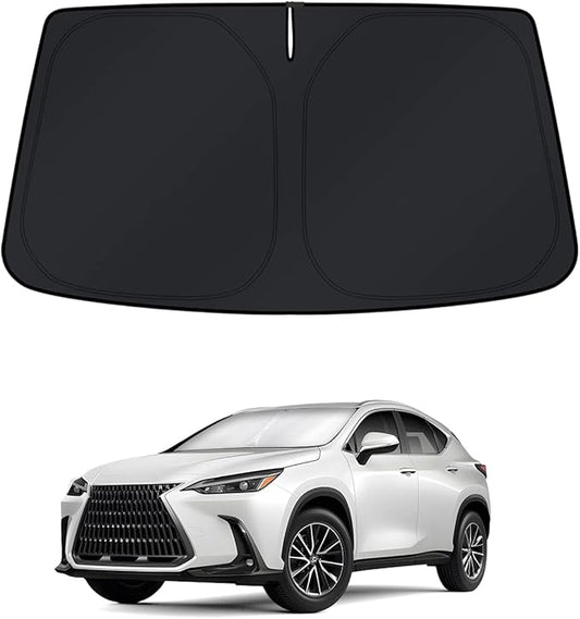 KUST Windshield Sun Shade for 2022-2023 2024 2025 2026 Lexus NX NX250 NX350 NX350h NX450h+ Sunshade Window Accessories Sun Visor Protector Foldable Block UV Rays