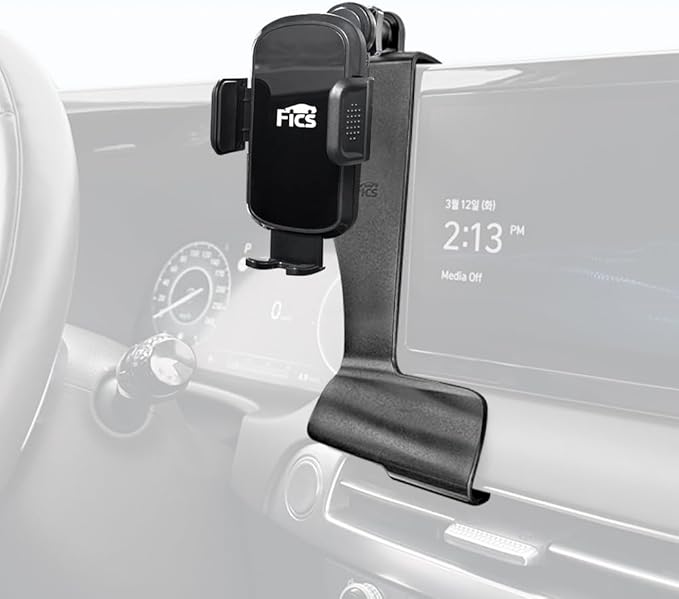 FICS Car Phone Holder for Hyundai Palisade 2023, 2024, 2025 – Custom-Fit Mount for Seamless Display Integration, Interior Accessories for Navigation Use, Stable Driving View