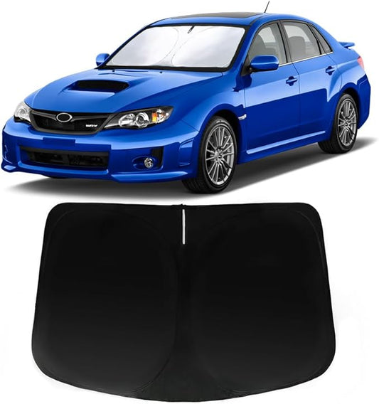 Windshield Sun Shade for 2017-2023 Subaru Impreza WRX Sedan STI Hatchback, Car Front Window Sunshade with 240T Sun Visor Protector Blocks UV Rays Heat Sun Shield Accessories