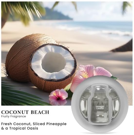 YANKEE CANDLE Car Air Freshener Vent Clip, Night Rider Scents, Smart Scent Odor Eliminator for Vehicles, Compact Clip-On Design with 30-Day Consistent Fragrance, (Variety Pack)