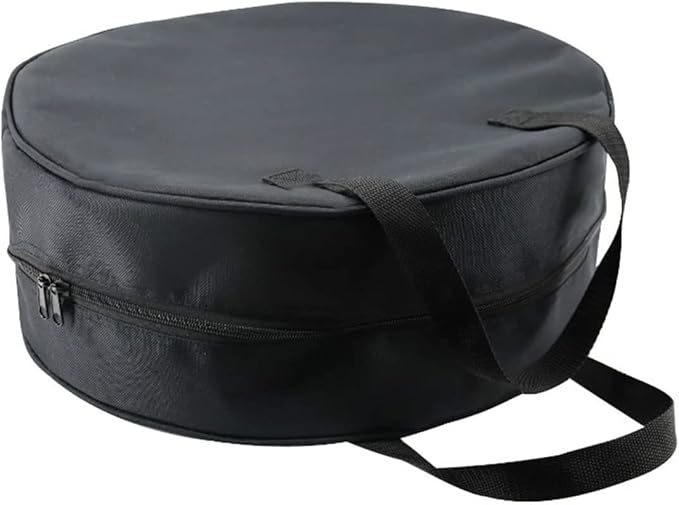 Round Cable Organizer Bag - Heavy Duty Water Resistant Cable Management Storage Bag - Perfect for Jumper Cables, RV Sewer Pipe, EV Charging Cord Storage, Camper and Garden Hoses