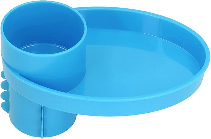 Asixxsix Car Seat Snack Tray, Travel Tray for Kids Car Seat, Stroller, Booster and Anywhere with Cup Holder, Cup Holder Tray for Snacks, Car Seat Tray for Kids Travel, Toddler Road Trip