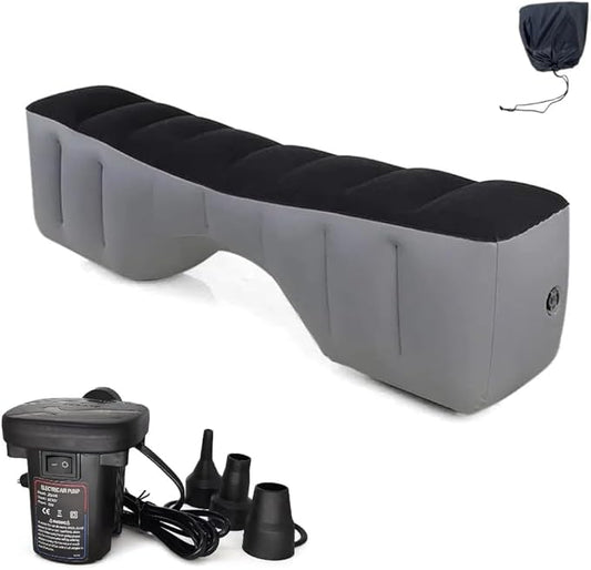 Car Bed, Car Air Bed, Car Mattress, Back Seat Bed, Back Seat Gap Filler Pad, Inflatable, Extender, Portable Sleeping Accessories for SUV, Camping, Travel, Rest, with Air Pump