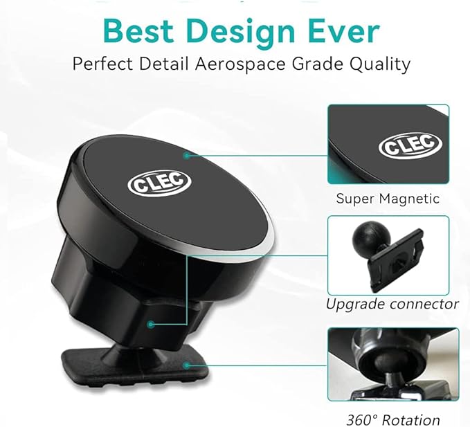 Civic 2025-2022(NOT CRV/Accord/HRV) Magnet Car Phone Holder Stand Apply to 11th Gen,360°Rotation Upgraded in Air Vent/Dashboard Car Phone Mount Custom for Honda Civic Apply to All inch Phone