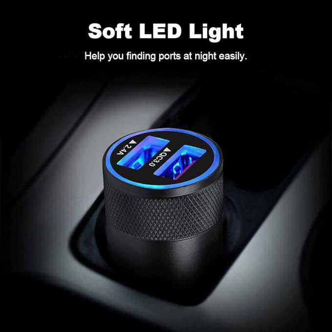 Fast Car Charger, [5Pack] Quick Charging 5.4A/30W Phone USB Car Charger Adapter Rapid Plug 2 Port Cigarette Lighter Charger Flush Compatible Samsung, Tablet, iPhone, iPad, LG
