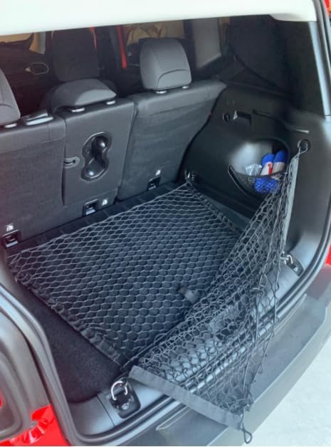 Envelope + Floor Style Trunk Organizer Cargo Nets for Jeep Patriot 2007-2017 – for SUV - Premium Mesh Elastic Car Trunk Organizer Vehicle Carrier Storage –Compatible with Jeep Patriot