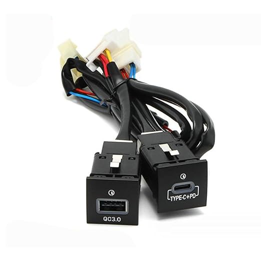 USB QC3.0 Charger+PD for VW Jetta MK6 2010-2014 and Golf GTI R-Line 2006-2013 MK5