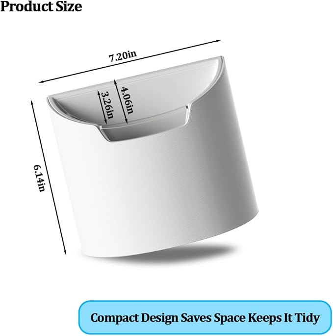 Car Trash Can, Multipurpose Leakproof Hanging Vehicle Garbage Can with Removable Liner, Waterproof Automotive Interior Dustbin Garbage Container, Universal for SUV Van Truck (White)