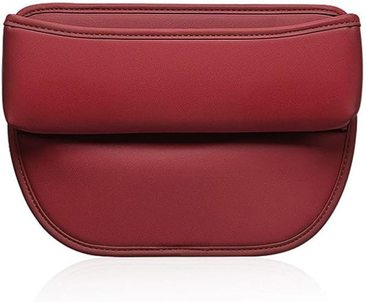 Car Seat Gap Storage Organizer for MINI Countryman One/Cooper/Cooper S Seat Side Gap Filler Leak Proof Storage Organizer Leather Console Side Pocket Storage Box,Red