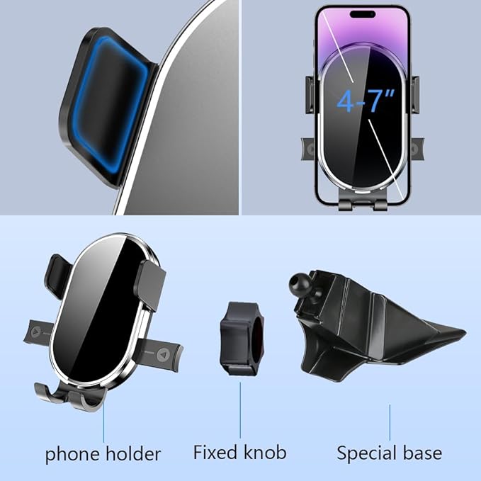 Car Phone Holder for Honda CRV CR-V 2023 2024 2025 2026，Honda CR-V Hybrid 2023 2024 2025 2026 Auto Accessories Navigation Bracket Interior Decoration Dashboard Cell Mobile Phone Mount case Accessory