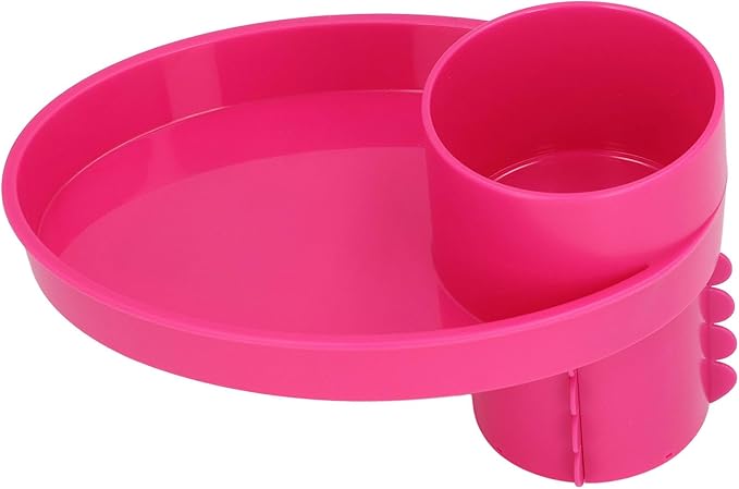 Asixxsix Car Seat Snack Tray, Travel Tray for Kids Car Seat, Stroller, Booster and Anywhere with Cup Holder, Cup Holder Tray for Snacks, Car Seat Tray for Kids Travel, Toddler Road Trip