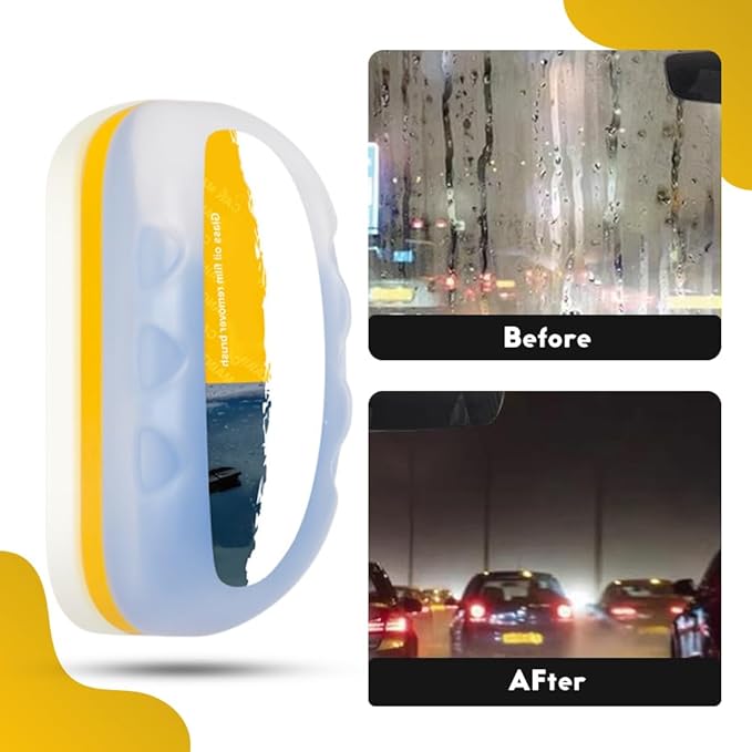 2025 Upgraded Automotive Oil Film Cleaning Brush, Windshield Cleaner, Glass Cleaner, Car Glass Oil Film Cleaner for Car Windows, Anti-Rain Fog Glass Cleaning Board (3)