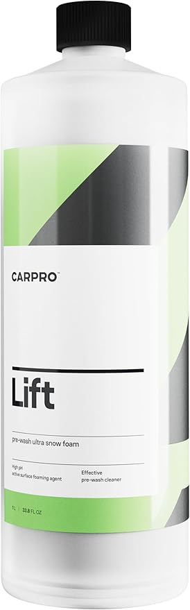 CARPRO Lift - Pre-Wash Snow Foam Car Wash Soap, Dissolves and Lifts Away a Large Amount of Dirt & Grime, Completely Touchless - Use in Bucket or Foam Cannon, Concentrated - Liter (34oz)