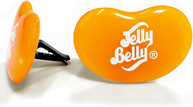 Jelly Belly Car Vent Air Freshener Pack w/2 Vent Clips (1 Pack, Pink Grapefruit)